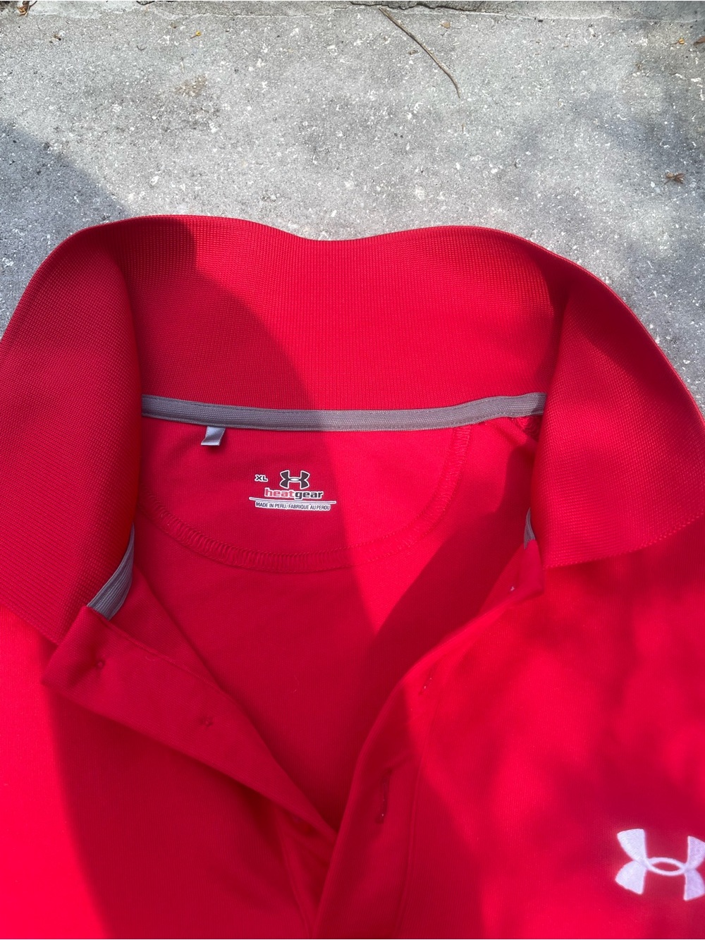 Under Armour Red Men’s HeatGear Polo